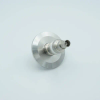 BNC Coaxial Feedthrough, 1 Pin, Floating Shield, 2.16″ QF / KF Flange -- A0315-3-QF - Image