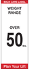 Back Care Weight Range Labels - 92304 - Brady Corporation