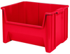 Akro-Mils Stak-N-Store 75 lb Red Industrial Grade Polymer Stacking Storage Bin - 15 1/4 in Length - 19 7/8 in Width - 12 7/16 in Height - 1 Compartments - 13017 RED - 13017 RED - R. S. Hughes Company, Inc.