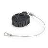 Amphenol Sine Systems AHDC169-TMOBDBK AHD 9-Pin Receptacle Cap with Metal Tether -- 39335 - Image