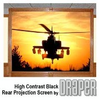 High Contrast Black Rear Projection Screen - High Contrast Black - Visual Sound, Inc.
