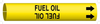Brady Bradysnap-On B-915 Black on Yellow Plastic Snap-On Pipe Marker - 1/2 in Character Height - Printed Msg = FUEL OIL with Right Arrow - 4063-A - 754476-47702 - R. S. Hughes Company, Inc.