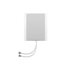 4G LTE 14dBi MIMO Outdoor Patch Panel With RG58 White (L-10CM) Cable + N Female St. Connector -- ET-LT14MOP-2WL10C-NFS - Image