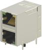 Rj45 Connector, Jack, 8P8C, 2Port, Th; Modular Connector Type Amp - Te Connectivity - 25AC3686 - Newark, An Avnet Company