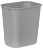 Rubbermaid® Soft Wastebasket - 28 1/8 Qt., Gray -- 2956GR - Image