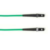 1-m, MTRJ - MTRJ, 50-Micron, Multimode, Plenum, Green Fiber Optic Cable -- FOCMP50-001M-MTMT-GN - Image