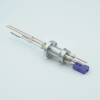 Thermocouple-Power Feedthrough, 1 Pair Type E, w/ Miniature TC Connector, 5000 Volts, 30 Amps, 2 Pins, 1.33″ Conflat Flange - A0443-7-CF - MPF Products, INC.