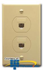 ICC Designer Wall Plate - 6P/6C - Duplex - IC630S66 - TelephoneStuff.com