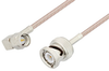 SMA Male Right Angle to BNC Male Cable 18 Inch Length Using RG316 Coax, LF Solder, RoHS - PE3C3350LF-18 - Pasternack