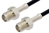 SMA Female to SMA Female Cable 12 Inch Length Using RG174 Coax - PE33120-12 - Pasternack