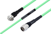 Temperature Conditioned TNC Male Right Angle to N Male Low Loss Cable 200 cm Length Using PE-P300LL Coax - PE3M0244-200CM - Pasternack