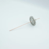 Power Feedthrough, 5000 Volts, 50 Amps, 1 Pin, 0.094″ Copper Conductor, 2.16″ QF / KF Flange - A0516-8-QF - MPF Products, INC.