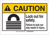 Brady B-401 Plastic Rectangle White Lockout / Tagout Sign - 3.5 in Width x 5 in Height - 144497 -- 754473-98639 - Image