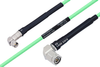 Temperature Conditioned SMA Male Right Angle to TNC Male Right Angle Low Loss Cable 36 Inch Length Using PE-P142LL Coax - PE3M0155-36 - Pasternack