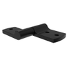 Constant Torque Hinge, Asymmetric, Forward Torque 1.58 N-m , Reverse Torque 0.95 N-m , Rivet / Screw , Zinc Alloy, Black - ST-11A-140FA-50 - Southco