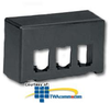 Panduit® Mini-Com Snap-On Modular Furniture Faceplates - CFFPKE3BL - TelephoneStuff.com
