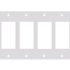 4-Gang Decorative Wall Plates, Thermosetting Standard Size Glossy Finish - 3034U - Suzhou Ele Mfg Co., Ltd.