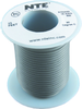 Hook Up Wire, 25Ft, 18Awg, Copper, Gray; Jacket Material Nte Electronics - 33C7311 - Newark, An Avnet Company