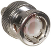 Connector, Crimp;50 Ohms;Straight;Coaxial;BNC;Gold;Plug;Brass;Teflon;Silver - 70083217 - Allied Electronics, Inc.