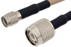 SMA Male to TNC Male Cable 12 Inch Length Using RG141 Coax - PE37580-12 - Pasternack