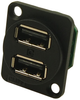 Stacked Usb Conn, Xlr Shell, Rcpt, 2Port; Usb Connector Type Cliff Electronic Components - 17AC6629 - Newark, An Avnet Company