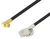 Push-On SMP Female Right Angle to SMA Male Right Angle Cable 200 cm Length Using LMR-100 Coax with HeatShrink - PE3W05693/HS-200CM - Pasternack