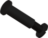 1 3/8 Standard Unslotted Post and Screw, HDPE, Black - APPS2501375UB - ARKPLAS