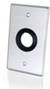 Single Gang 1in Grommet Wall Plate - Brushed Aluminum -- 2225-40488-ADT