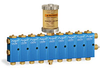 Air Operated Purgex with Integral Grease Reservoir, Buna-N Seals, 8 Feeds -- B3325-408