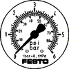 Flanged precision pressure gauge -- FMAP-63-6-1/4-EN - Image