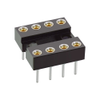 4+4 Pos. Female DIL Vertical Throughboard IC Socket -- D2808-42 - Image