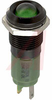 Indicator,Pnl-Mnt;LED IND 10MM 12VDC GRN,SUNLHT, BLACK CHROME - 70011746 - Allied Electronics, Inc.