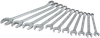 11 Pieces 12 Point Metric Mirror Chrome Wrench Set -- MC212 - Image