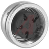 connector,circular din,female panel recept,front mt,4iec gold-pltd solder cont -- 70013362