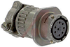 CONNECTOR,CABLE CONNECTING RECEPTACLE W/CABLE CLAMP,8#20 SOLDER SOCKET CONTACT -- 70010727