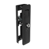 Multi-Point Compression Latch Actuator, Key Locking, with Padlock Hasp, Southco CH751 Key lock, NEMA 4 / IP66 Sealed, 24 - 25.5mm  Door thickness, Zinc alloy, Powder Coated, Black -- M3-40-101-25 - Image