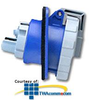Leviton 120/208  AC 3-Phase 4P5W Wiring Watertight Pin and.. -- 520R9W - Image