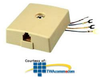 Allen Tel Surface Jack Cover - AT214C4 - TelephoneStuff.com