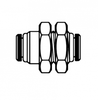 Tube Bulkhead Union -- 282PP-02-02 - Image
