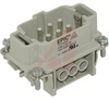 INSERT; 600 V (UL, CSA), 500 V (VDE); 16 A; PLUG; MALE; 6; SILVER; EPIC - 70124299 - Allied Electronics, Inc.