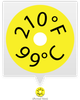 SL210F 99C TEMPERATURE SENSOR LABEL - SL210F - Telatemp Corporation