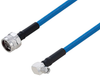 Plenum N Male to SMA Male Right Angle Low PIM Cable 150 cm Length Using SPP-250-LLPL Coax Using Times Microwave Parts - PE3C6212-150CM - Pasternack