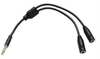 Cable, 3.5Mm Mono Plug-2 Jack, 6, Blk; Connector Type A Multicomp Pro - 95W1708 - Newark, An Avnet Company