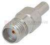 SMA Female (Jack) to Mini SMP Male (Plug) Full Detent Adapter, Passivated Stainless Steel Body, 1.35 VSWR -- FMAD1000
