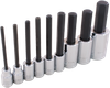 9 Pieces Metric Hex Head Socket Set 3/8in and 1/2in Drive - 29609 - Gray Tools Canada Inc.