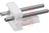 Connector, MTA-156; Male; 2; Copper Alloy; 7; 600; 0.156 in.; Polyester; White - 70083689 - Allied Electronics, Inc.
