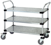 Utility Cart, 3 Solid Shelves/galvanized; Height Quantum Storage - 42AC6356 - Newark, An Avnet Company