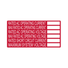 Labels, Stickers, Decals - Preprinted - 596-00240-ND - DigiKey