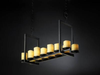 CNDL-8769-14-AMBR-MBLK Island/Pool Table-Pillar Candle - 497556 - Capital Lighting, Inc.