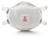3M Cool Flow 8293 White P100 Molded Cup Particulate Respirator - 051138-54336 -- 051138-54336